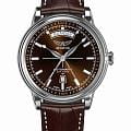 Aviator Aviator Douglas Day-Date V.3.20.0.140.4  V.3.20.0.140.4 механические мужские часы  коричневый циферблат, браслет кожаный — вид спереди