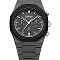 D1 Milano D1 Milano Polychrono PHBJ04  PHBJ04 кварцевые мужские часы  черный циферблат, браслет пластик — вид спереди