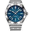 Breitling Breitling Chronomat Automatic GMT 40 A323981C1C1A1  A323981C1C1A1 механические мужские часы  синий циферблат, браслет нержавеющая сталь — вид спереди