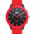 Slazenger Slazenger SL.09.2201.2.07  SL.09.2201.2.07 кварцевые мужские часы  черный циферблат, браслет силикон — вид спереди