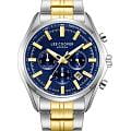 Lee Cooper Lee Cooper LC08199.390  LC08199.390 кварцевые мужские часы  синий циферблат, браслет нержавеющая сталь с ip-покрытием — вид спереди