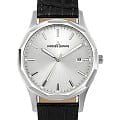 Jacques Lemans Jacques Lemans 1-2010A  1-2010A кварцевые мужские часы  серебристый циферблат, браслет кожаный — вид спереди
