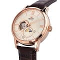 Orient Orient Sun & Moon RA-AS0009S1 (RA-AS0009S10B) sun and moon японские мужские часы на браслете кожаный боковой вид
