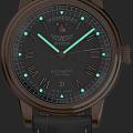 Aviator Aviator Douglas Day-Date V.3.35.2.283.4 механические мужские часы часы, крупный план черный циферблат