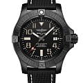 Breitling Breitling Avenger Automatic 45 Seawolf Night Mission V17319101B1X2  V17319101B1X2 механические мужские часы  черный циферблат, браслет кожаный — вид спереди