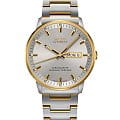 Mido Mido Commander Chronometer M021.431.22.071.00  M0214312207100 механические мужские часы  серебристый циферблат, браслет нержавеющая сталь — вид спереди