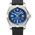 Breitling Breitling Avenger II GMT A32390111C1W1  A32390111C1W1 механические мужские часы  синий циферблат, браслет полиамидная ткань — вид спереди
