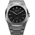 D1 Milano D1 Milano Automatico ATBJ02  ATBJ02 механические мужские часы  серый циферблат, браслет нержавеющая сталь с pvd-покрытием — вид спереди