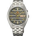 Orient Orient EM0401PK (FEM0401PK)  FEM0401PK механические мужские часы  серый циферблат, браслет  — вид спереди