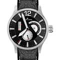 Jacques Lemans Jacques Lemans  Sport  1-1741G  1-1741G кварцевые мужские часы  черный циферблат, браслет кожаный — вид спереди