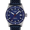 Tissot Tissot Powermatic PR516 80 T149.407.16.041.00  T1494071604100 механические мужские часы  синий циферблат, браслет кожаный — вид спереди
