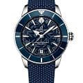Breitling Breitling Superocean Heritage B31 Automatic 40 Kelly Slater AB31101A1C1S1  AB31101A1C1S1 механические мужские часы  синий циферблат, браслет резина — вид спереди