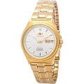 Orient Orient EM5M00WW (FEM5M00WW)  FEM5M00WW механические мужские часы  белый циферблат, браслет  — вид спереди
