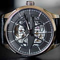Hamilton Hamilton Jazzmaster Skeleton Auto H42535780 механические мужские часы часы, крупный план черный циферблат