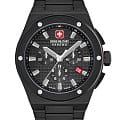 Swiss Military Hanowa Swiss Military Hanowa Sidewinder Ceramic SMWGI0002280  SMWGI0002280 кварцевые мужские часы  черный циферблат, браслет керамика — вид спереди