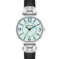 Anne Klein Anne Klein Leather 9443AQBK  9443AQBK кварцевые женские часы  бирюзовый циферблат, браслет кожаный — вид спереди
