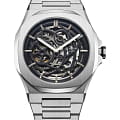 D1 Milano D1 Milano Skeleton SKBJ10  SKBJ10 механические мужские часы  черный циферблат, браслет нержавеющая сталь 316l — вид спереди