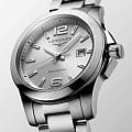 Longines Longines Conquest L3.376.4.76.6 conquest швейцарские женские часы на браслете нержавеющая сталь боковой вид