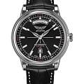 Aviator Aviator Douglas Day-Date V.3.20.0.142.4  V.3.20.0.142.4 механические мужские часы  белый циферблат, браслет кожаный — вид спереди