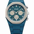 D1 Milano D1 Milano Polychrono PHBJ06  PHBJ06 кварцевые мужские часы  синий циферблат, браслет пластик — вид спереди