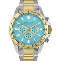 Jacques Lemans Jacques Lemans Liverpool 1-2140J  1-2140J кварцевые мужские часы  голубой циферблат, браслет нержавеющая сталь с pvd-покрытием — вид спереди