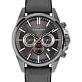 Jacques Lemans Jacques Lemans  Sport 1-2119A  1-2119A кварцевые мужские часы  серый циферблат, браслет кожа + силикон — вид спереди