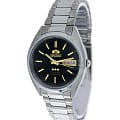 Orient Orient AB00007B (FAB00007B)  FAB00007B механические мужские часы  черный циферблат, браслет  — вид спереди