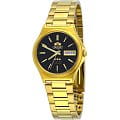 Orient Orient AB02003B (FAB02003B)  FAB02003B механические мужские часы  черный циферблат, браслет  — вид спереди