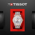 Tissot Tissot Chemin des Tourelles Powermatic 80 T099.407.22.038.01 механические мужские часы часы, крупный план серебристый циферблат