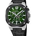 Jaguar Jaguar Rond Carre J1026/5  J1026/5 кварцевые мужские часы  зеленый циферблат, браслет кожаный — вид спереди