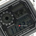 Casio Casio Collection AE-1200WHD-1AVDF (AE-1200WHD-1A) illuminator японские мужские часы на браслете нержавеющая сталь боковой вид