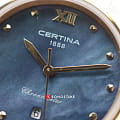 Certina Certina DS-8 Lady C033.051.22.128.00 sport швейцарские женские часы на браслете сталь c pvd покрытием боковой вид