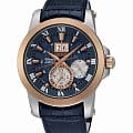 Seiko Seiko SNP126P1  SNP126P1 автокварц (кинетик) мужские часы  синий циферблат, браслет 18-каратное желтое золото — вид спереди
