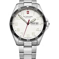 Victorinox Victorinox Fieldforce 241850  241850 кварцевые мужские часы  бежевый циферблат, браслет нержавеющая сталь — вид спереди