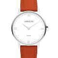 Amalys Amalys Kelly AMW-187  AMW-187 кварцевые женские часы  белый циферблат, браслет кожаный — вид спереди