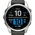 Garmin Garmin Fenix 7s 010-02539-01  010-02539-01 электронные мужские часы  цветной циферблат, браслет силикон — вид спереди