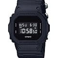 Casio Casio G-Shock DW-5600BBN-1DR (DW-5600BBN-1E) DW-5600 DW-5600BBN-1E электронные мужские часы  черный циферблат, браслет нейлон — вид спереди