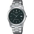 Casio Casio MTP-1141PA-1A  MTP-1141PA-1A кварцевые мужские часы  черный циферблат, браслет  — вид спереди