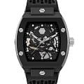 Philipp Plein Philipp Plein The Skeleton Ecoceramic PWVBA0423  PWVBA0423 механические мужские часы  черный циферблат, браслет силикон — вид спереди