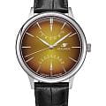 Космос Космос Космопорт K 058.11.37  K 058.11.37 кварцевые мужские часы  желтый циферблат, браслет кожаный — вид спереди