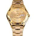 Seiko Seiko 5 Sports SNZ460J1  SNZ460J1 механические мужские часы  золотой циферблат, браслет нержавеющая сталь — вид спереди