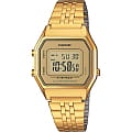 Casio Casio Collection LA680WEGA-9E  LA680WEGA-9E кварцевые мужские часы  шампань циферблат, браслет нержавеющая сталь — вид спереди