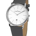 Jacques Lemans Jacques Lemans  Classic 1-2003B  1-2003B кварцевые мужские часы  белый циферблат, браслет кожаный — вид спереди