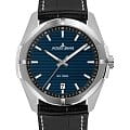 Jacques Lemans Jacques Lemans 1-2176C  1-2176C кварцевые мужские часы  синий циферблат, браслет кожаный — вид спереди