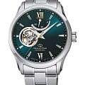 Orient Orient Star RE-AT0002E  RE-AT0002E механические мужские часы  зеленый циферблат, браслет нержавеющая сталь — вид спереди