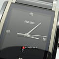 Rado Rado Integral Diamonds R20206712 кварцевые мужские часы часы, крупный план черный циферблат