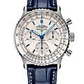 Breitling Breitling Navitimer B01 Chronograph 41 AB0139A71G1P1  AB0139A71G1P1 механические мужские часы  белый циферблат, браслет кожаный — вид спереди