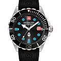 Swiss Military Hanowa Swiss Military Hanowa Offshore Diver II SMWGN2200303  SMWGN2200303 кварцевые мужские часы  черный циферблат, браслет силикон — вид спереди