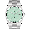 Tissot Tissot PRX T137.410.11.091.01  T1374101109101 кварцевые мужские часы  бирюзовый циферблат, браслет нержавеющая сталь — вид спереди