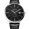 Adriatica Adriatica Classic A1283.5214Q  A1283.5214Q кварцевые мужские часы  черный циферблат, браслет кожаный — вид спереди